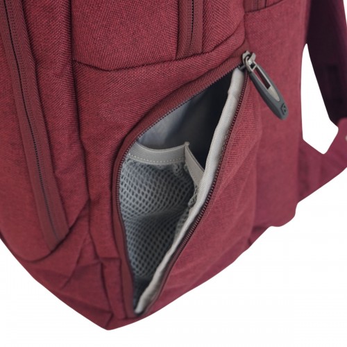 Mochila Office Isiway Notebook Reforçada Grande Vinho