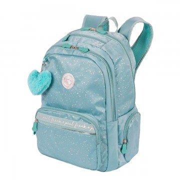 Mochila Paul Frank Styles Metalizada Silver N Gree...