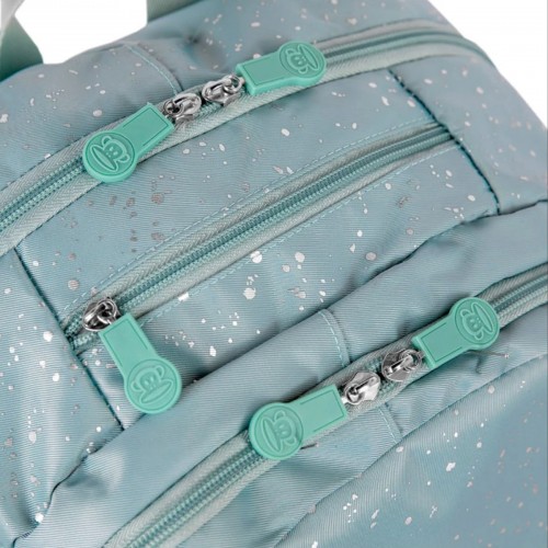 Mochila Paul Frank Styles Metalizada Silver N Green feminina