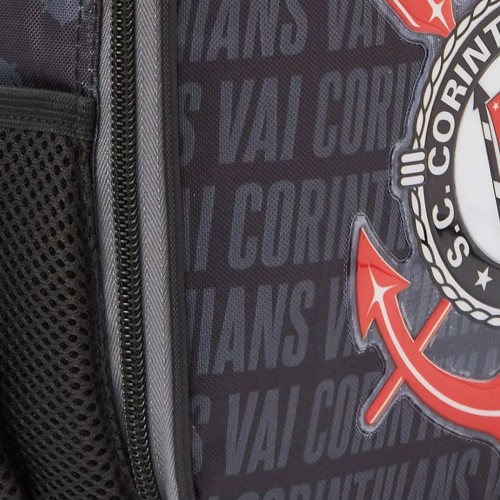 Mochila Rodinha Corinthians Grande Infantil 13880 Escolar