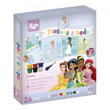 Pintura a Dedo Princesas Disney Infantil Com 18 Pe...