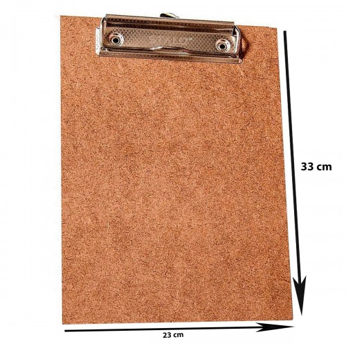 Prancheta A4 Office Prendedor Metal Cru 33x23cm Stalo 10 Und