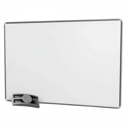 Quadro Branco UV Moldura Alumínio 90X60cm  com Suporte Stalo