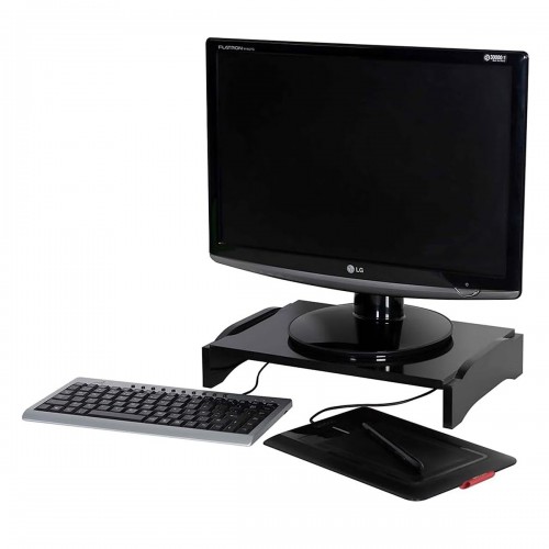 Suporte Mesa Monitor Notebook Modular MDF Stalo Preto