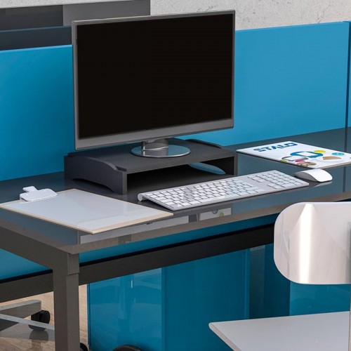 Suporte Mesa Monitor Notebook Modular MDF Stalo Preto