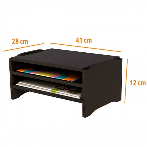 Suporte Mesa Triplo Monitor Notebook Ergonômico MDF Stalo