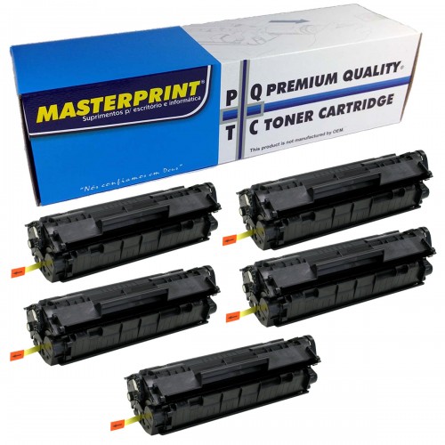 Kit Toner MasterPrint CE285A Compativel HP 85A 35A P1102W 5 Unidades - MasterPrint - 285A 35A 36A 75A