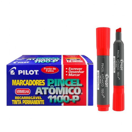 Pincel Atômico Azul 1100-P Pilot 12 Unidades - Pilot - 1100 12