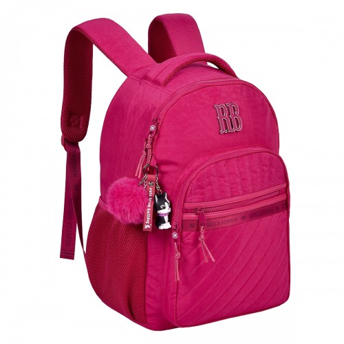 Mochila Feminina Crinkle com Matelassê 17,5 Rebecca Bonbon