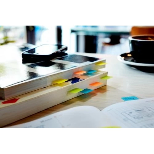 Marcador de Página Adesivo Post-it Flags 4 Cores 11,9 mm x 43,2 mm - 140 folhas - 3M - 683-4ABX