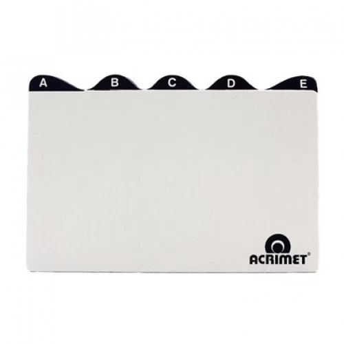 Índice A/Z 5x8 Para Fichário De Mesa  Acrimet - Acrimet - 5x8