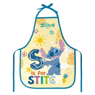 Avental Infantil Escolar Desenho Stitch Pvc Dac