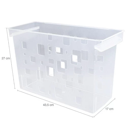 Caixa Arquivo Com 6 Pastas Suspensas Colorida Dello Cristal