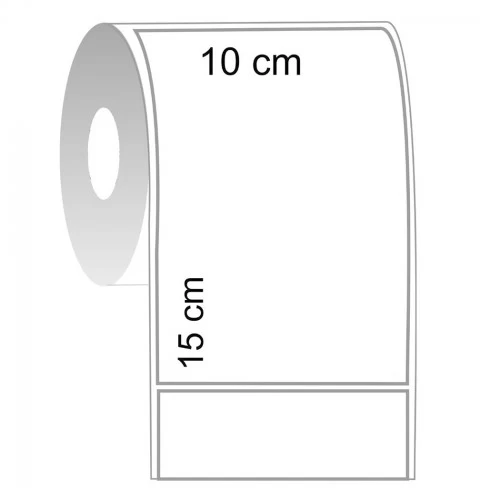Etiqueta Térmica 10 x 15 cm Serrilhada 20 Rolos 30 Metros - RR Etiquetas - ET10X15-20U