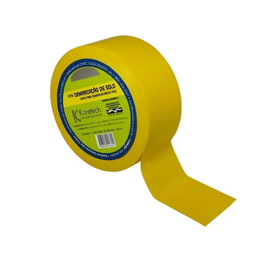 Fita Adesiva Demarcação de Solo 48 MM x 30 Metros Koretech
