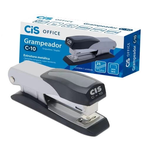 Grampeador C-10 Metallic Compact 25 Folhas Cis