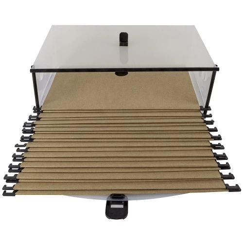 Maleta 10 Pasta Suspensa Kraft Arquivo Dello Cristal