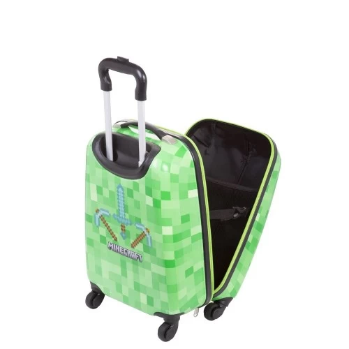 Malinha Escolar Minecraft Sestini Mochila Carrinho Roda 360