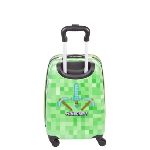 Malinha Escolar Minecraft Sestini Mochila Carrinho Roda 360