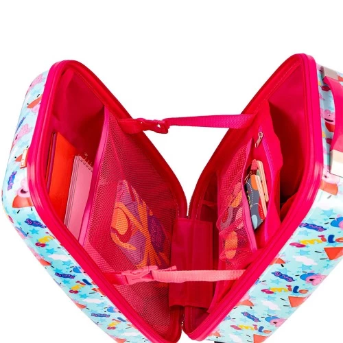 Malinha Escolar Peppa Sestini 360 Mochila Rodinha Carrinho