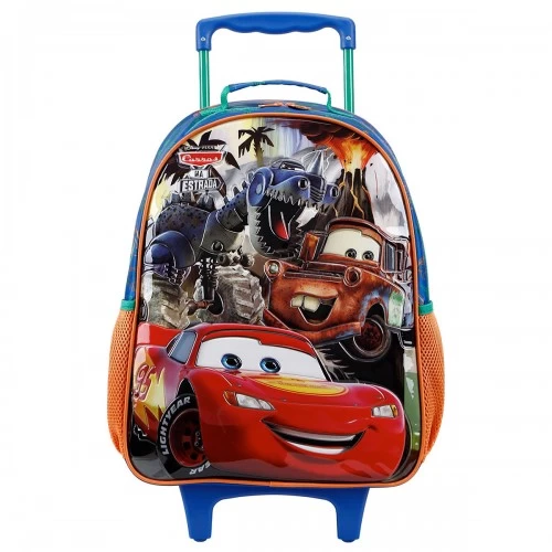 Mochila Infantil Escolar Rodinhas Carros R Xeryus