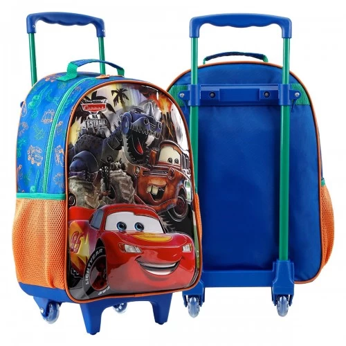 Mochila Infantil Escolar Rodinhas Carros R Xeryus