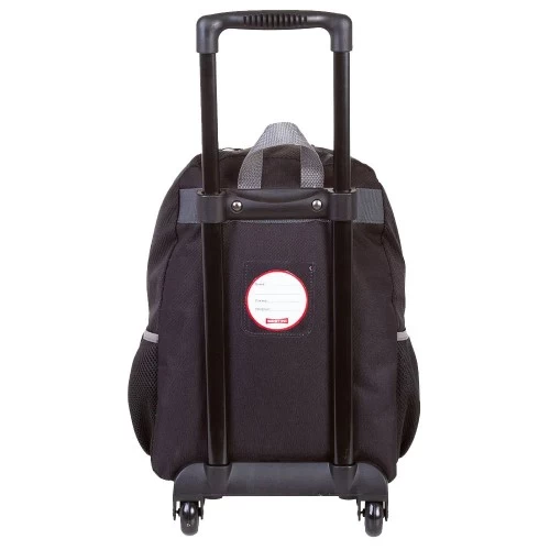 Mochila Rodinha Infantil Sestini Futebol PB Preto