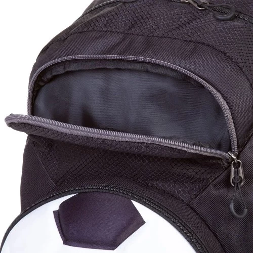 Mochila Rodinha Infantil Sestini Futebol PB Preto