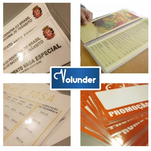 Plástico Plastificação 80 X 110 mm 0.5 Volunder 100 Unidades