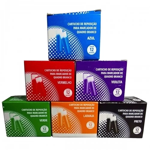 Refil Tinta Pincel Marcador Quadro Branco VMaster Volunder