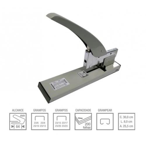 Grampeador Profissional 939 200 Folhas Eagle - EAGLE - Profissional 939