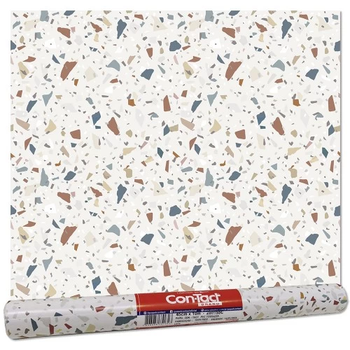 Papel de Parede Mármore Travertino Carrara Contact 10 Metros