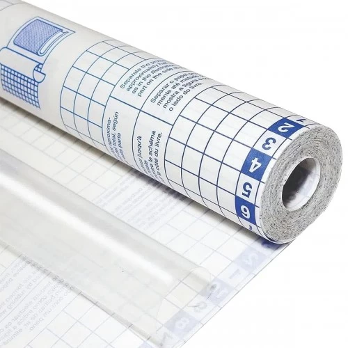 Papel Contact Transparente Incolor 80 Micra Rolo 10 Metros