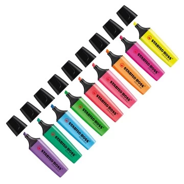 Marca Texto Stabilo Boss Com 9 Cores